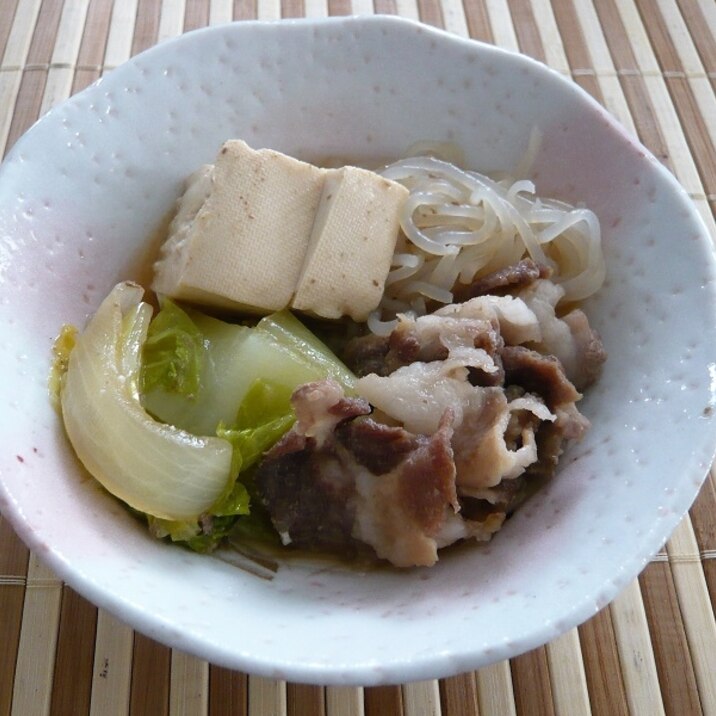 簡単、豚肉豆腐